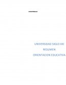 Resumen de Orientación Educativa