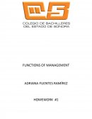 FUNCTIONS OF MANAGEMENT
