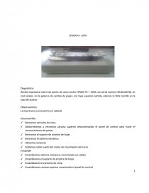 INFORME DE IMPRESORAS MATRIZ DE PUNTO. Página 1