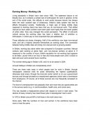 Earning Money: Working Life