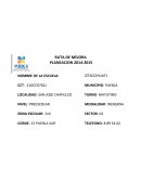 RUTA DE MEJORA ESCOLAR