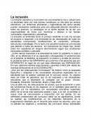 La inclusion.