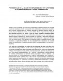 PROFESIONALES DE LA SALUD CON ESTÍLOS DE VIDA CON ALTO RIESGO DE ESTRÉS Y PROPENSOS A SUFRIR ENFERMEDADES