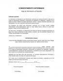 Consentimiento informado. CONSENTIMIENTO INFORMADO