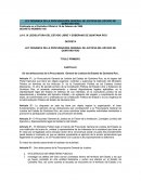 LEY ORGÁNICA DE LA PROCURADURÍA GENERAL DE JUSTICIA DEL ESTADO DE QUINTANA ROO