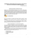 HERRAMIENTAS Y MEDIACIONES QUE SE UTILIZAN EN LA EDUCACIÓN EN LINEA