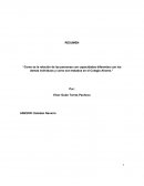Como es la relación de las personas con capacidades diferentes con los demás individuos
