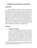 DEPENDENCIA DE LOS ALUMNOS A LA TECNOLOGÍA