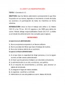 El lider y la administracion