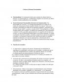 Criticas al sistema funcionalista