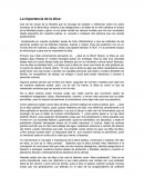 La importancia de la ética.