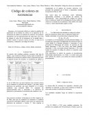 Código de colores en resistencias.