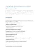 Cómo influyen las siguientes variables en la forma de hacer negocios con otros países