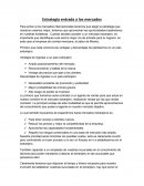 Estrategia entrada a los mercados