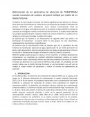 Optimización de los parámetros de adsorción de TIAMETOXAM