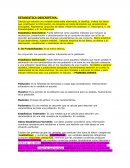 Estadística Descriptiva.