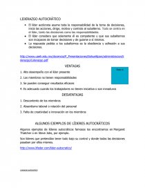Lider autocrático y democratico. Página 1