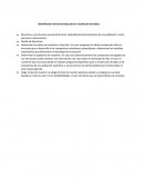 Identificación de las técnicas para la recolección de datos.