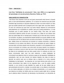 Habilidades de Comunicación Y Trabajo con los Padres