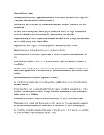 Manipulación de Cargas.. Página 1