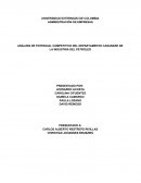 ANÁLISIS DE POTENCIAL COMPETITIVO DEL DEPARTAMENTO CASANARE DE LA INDUSTRIA DEL PETRÓLEO