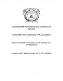 ENSAYO SOBRE: “EPISTEMOLOGIA: TEORIA DEL APRENDIZAJE”