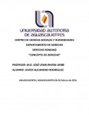 DEPARTAMENTO DE DERECHO DERECHO ROMANO “CONCEPTO DE DERECHO”