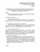 DETERMINACIÓN DE LA PRESENCIA DE MAGNESIO EN UNA MUESTRA DE LECHE DE MAGNESIA DE LA FARMACIA DEL AHORRO MEDIANTE LA FORMACIÓN DE COMPLEJOS COLOREADOS