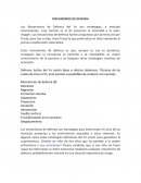 MECANISMOS DE DEFENSA.