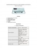 GENERADOR DE SEÑALES (CARACTERISTICAS TECNICAS)