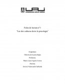 Ficha de lectura Las dos culturas en la psicologia.