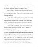 Modificación a las relaciones colectivas del trabajo.