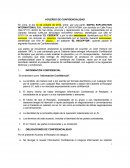 Modelo de acuerdo de confidencialidad