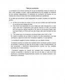 Ensayo de Tabla de correlación.