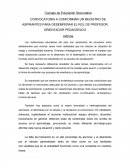 CONVOCATORIA A CONFORMAR UN REGISTRO DE ASPIRANTES PARA DESEMPEÑAR EL ROL DE PROFESOR ORIENTADOR PEDAGÓGICO