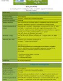 Guía para Tarea La presente guía tiene como objetivo explicar en detalle la asignación de la tarea o evaluación a realizar.