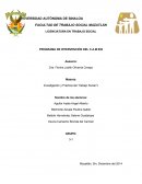 Investigación y Práctica del Trabajo Social V