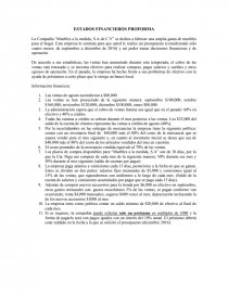 ESTADOS FINANCIEROS PROFORMA.. Página 1