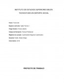 INSTITUTO DE ESTUDIOS SUPERIORES BELÉN TECNICATURA EN DEPORTE SOCIAL