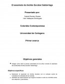 El asesinato de Andrés Escobar.