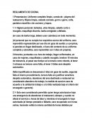 EL REGLAMENTO DE COCINA.