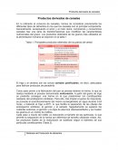 Productos derivados de cereales