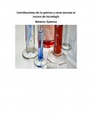 Contribuciones de la quimica y otras ciencias