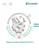 Reporte de visita a Pondercel S.A de C.V