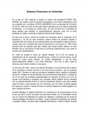 Sistema Financiero en Colombia.