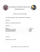 Tema: Actividad Integradora. Informe del experimento de investigación