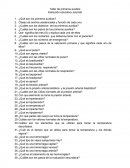 Taller de primeros auxilios - Cuestionario.