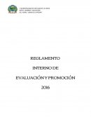 REGLAMENTO INTERNO DE EVALUACIÓN Y PROMOCIÓN ESCOLAR