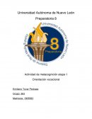 Actividad de metacognición-Orientación vocacional.