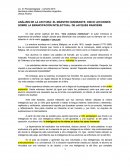 ANÁLISIS DE LA LECTURA: EL MAESTRO IGNORANTE, CINCO LECCIONES SOBRE LA EMANCIPACIÓN INTELECTUAL. DE JACQUES RANCIÉRE